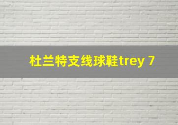 杜兰特支线球鞋trey 7